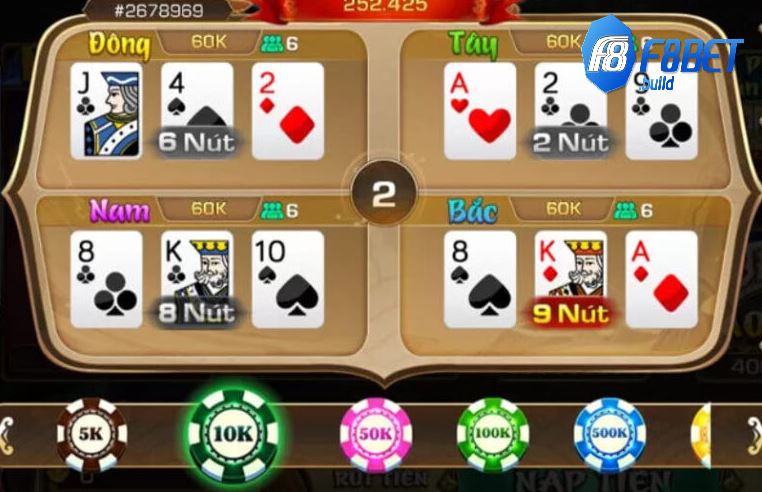 Giao diện  Bài Cào Rùa tại F8bet
