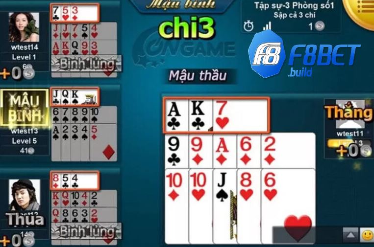 Bài Mậu Binh F8bet – Cách Chơi Chi Tiết Cho Game Thủ Mới 3 Luật chơi Bài Mậu Binh F8bet